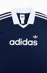adidas Navy Drop Needle Short Sleeve Jersey