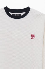 The Met x Pacsun Passion Cropped Waffle Knit Long Sleeve T-Shirt