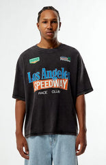 Pacsun Black Speedway Waffle Knit T-Shirt