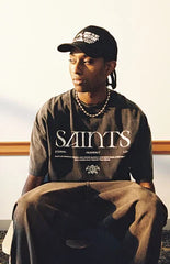 Pacsun Saints Washed Cropped Boxy T-Shirt