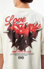 Pacsun Dead Hearts Club Cropped Boxy T-Shirt