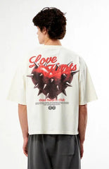 Pacsun Dead Hearts Club Cropped Boxy T-Shirt