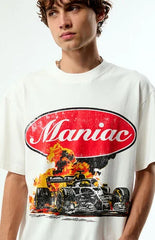 Pacsun Maniac Racing Cropped T-Shirt