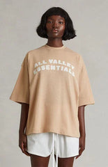 Fear of God ESSENTIALS Women's Tan Merch Mesh T-Shirt