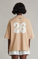 Fear of God ESSENTIALS Women's Tan Merch Mesh T-Shirt