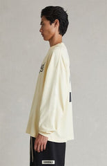 Fear of God ESSENTIALS Cream Merch Long Sleeve T-Shirt