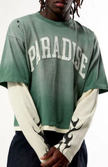 Pacsun Paradise 2fer Long Sleeve Layered T-Shirt