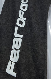 Fear of God ESSENTIALS Vintage Black Denim Straight Work Pants