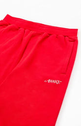Awake NY Red Classic Logo Sweatpants