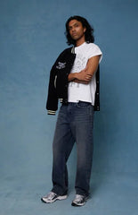 Pacsun Dylan Baggy Jeans Dark Washed Blue
