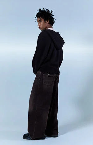 Pacsun Ryder Ultra Baggy Jeans Black Tinted