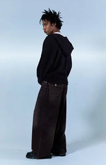 Pacsun Ryder Ultra Baggy Jeans Black Tinted