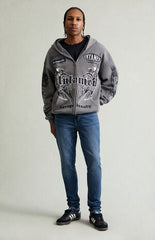 Pacsun Bryce Stacked Skinny Jeans Stretch Dark Blue