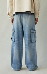 Pacsun Blake Extreme Baggy Jeans Cargo Medium Blue Tint
