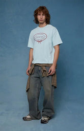 Pacsun Dylan Baggy Jeans Carpenter Medium Blue Tint