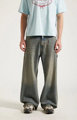Pacsun Dylan Baggy Jeans Carpenter Medium Blue Tint
