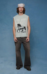 Pacsun Jordan Baggy Bootcut Jeans Washed Brown