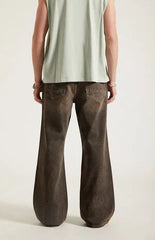 Pacsun Jordan Baggy Bootcut Jeans Washed Brown
