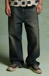 FIELD OF STUDY by Pacsun Dylan Baggy Jeans Dark Blue