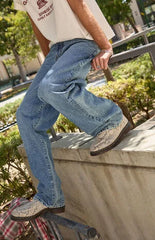 Pacsun Dylan Baggy Jeans Medium Blue Wash
