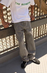 Pacsun Dylan Baggy Jeans Pinstripe Gray
