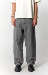 Pacsun Dylan Baggy Jeans Pinstripe Gray