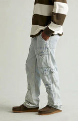 Pacsun Dylan Baggy Jeans Cargo Light Indigo
