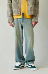 Pacsun Dylan Baggy Jeans Light Blue Green Tinted