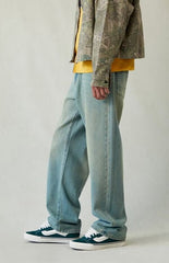 Pacsun Dylan Baggy Jeans Light Blue Green Tinted