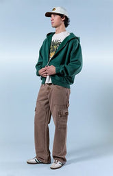 Pacsun Dylan Baggy Jeans Cargo Carpenter Washed Brown