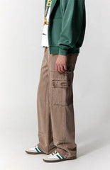 Pacsun Dylan Baggy Jeans Cargo Carpenter Washed Brown