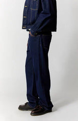 Pacsun Dylan Baggy Jeans Contrast Stitch Dark Blue