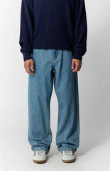 Pacsun Dylan Baggy Jeans Florence Patch Medium Blue