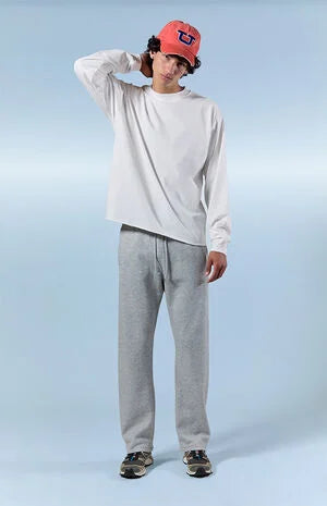 Pacsun Gray Johnny Fleece Straight Sweatpants