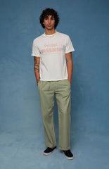 Pacsun Olive Straight Leg Linen Pants