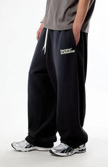 Pacsun Washed Black Terrain Straight Leg Sweatpants