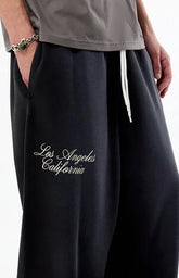 Pacsun Washed Black Terrain Straight Leg Sweatpants