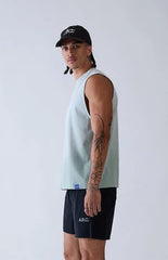 A.R.C. Blue Vintage Wash Form Muscle T-Shirt