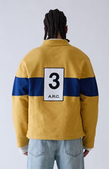 A.R.C. Yellow Long Sleeve Rugby Polo Shirt