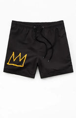 Ripple Junction Basquiat Colorblock 4" Swim Trunks