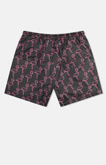 WeSC Zack Neon Flamingo 5" Swim Trunks
