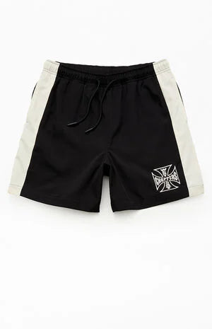 West Coast Choppers Paneled Logo 6" Swim Trunks