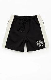 West Coast Choppers Paneled Logo 6" Swim Trunks