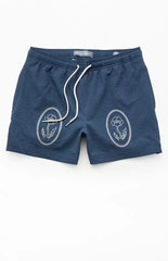 Pacsun Lotus Seersucker 4.5" Swim Trunks