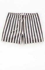Pacsun Sand Striped Seersucker 4.5" Swim Trunks