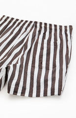 Pacsun Sand Striped Seersucker 4.5" Swim Trunks