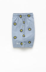 Pacsun Daisy Striped Seersucker 5" Swim Trunks