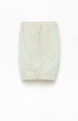 Pacsun Smiley Stripe Seersucker 4.5" Swim Trunks