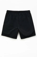 Pacsun Black Collegiate 6.5" Swim Trunks