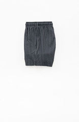 Pacsun Black Sandbar Striped Seersucker 4.5" Swim Trunks